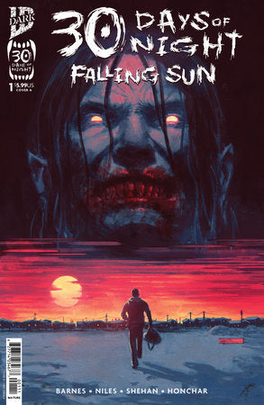 Comic book cover of '30 Days of Night: Falling Sun' with a dark and eerie design.
