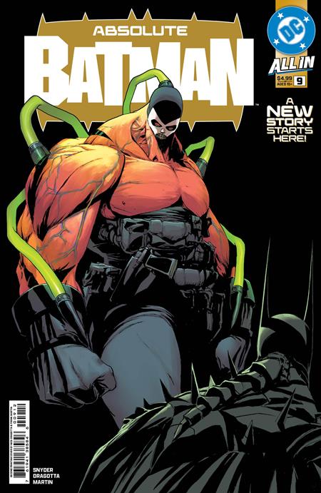 Comic book cover featuring a superhero in tactical gear with 'Absolute Batman' branding.