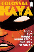 Comic book cover of 'Colossal Kaya' with a stylized face and title text.