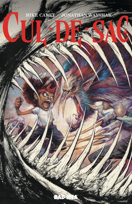 Comic book cover titled 'Cul-de-Sac' with a creature and child illustration.