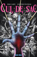 Comic book cover titled 'Cul-de-Sac' with a hand and horror-themed illustrations.