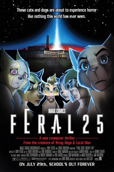 FERAL #25 CVR B TONE RODRIGUEZ & ALLEN PASSALAQUA FACULTY HOMAGE VARIANT