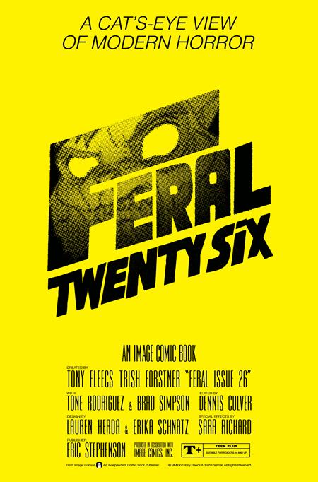 FERAL #26 CVR B TONY FLEECS & TRISH FORSTNER THE SHINING HOMAGE VARIANT