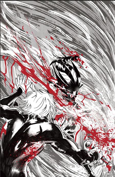 FIREBORN #5 CVR E PATRICK MULHOLLAND BLACK AND WHITE AND BLOOD VIRGIN CARDSTOCK VARIANT
