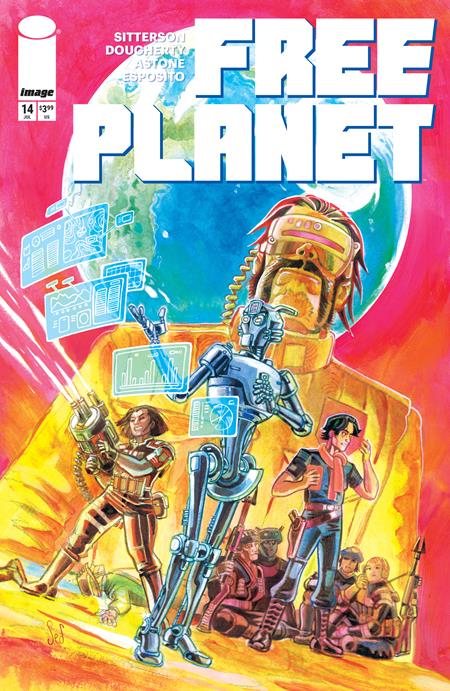 FREE PLANET #14 CVR B JED DOUGHERTY VARIANT