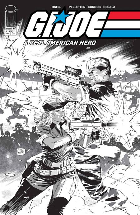 GI JOE A REAL AMERICAN HERO #335 CVR B LEE WEEKS B&W VARIANT