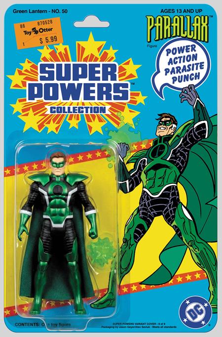 GREEN LANTERN #50 FACSIMILE EDITION CVR B JASON GEYER & ALEX SAVIUK PARALLAX SUPER POWERS CARD STOCK VARIANT