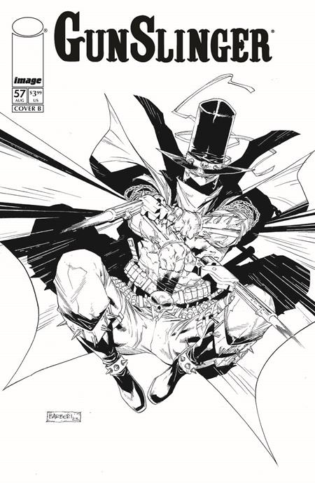 GUNSLINGER SPAWN #57 CVR B CARLO BARBERI B&W VARIANT