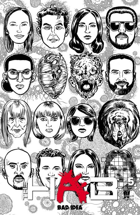 HAB #5 (OF 5) CVR C DAVID LAPHAM BW OUTBREAK SKULLS VARIANT