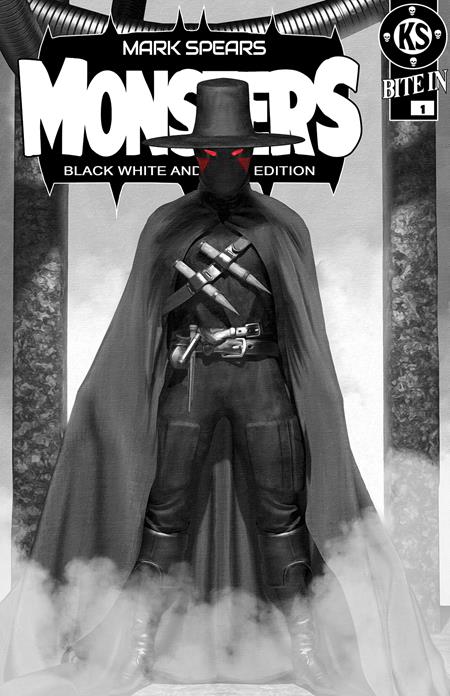 MARK SPEARS MONSTERS #1 7TH PTG BLACK WHITE & DEAD EDITION CVR D MARK SPEARS ABSOLUTE BATMAN #1 HOMAGE VARIANT