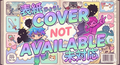 Cover with colorful text and character illustrations on a beige background