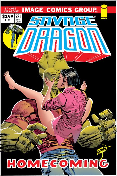 SAVAGE DRAGON #281 CVR B ERIK LARSEN 70S TRADE DRESS VARIANT