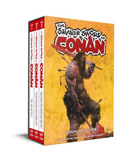 SAVAGE SWORD OF CONAN VOL 01-03 SLIPCASE SET DIRECT MARKET EDITION GERARDO ZAFFINO CVR HARDCOVER (Copy)