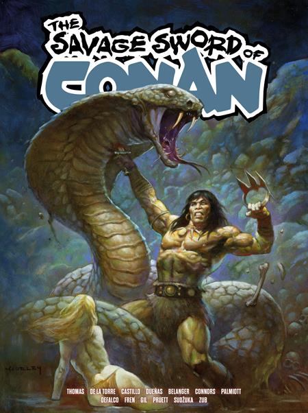 SAVAGE SWORD OF CONAN VOL 05 DIRECT MARKET ALEX HORLEY CVR TRADE PAPERBACK