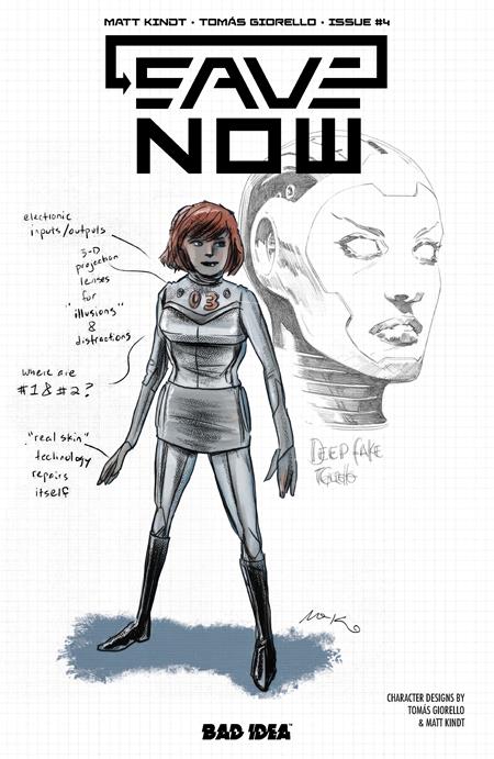 SAVE NOW #4 (OF 4) CVR B MATT KINDT TOMAS GIORELLO CHARACTER DESIGN VARIANT