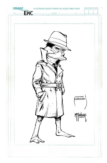 SOMETHING EPIC #13 CVR B SZYMON KUDRANSKI & TODD MCFARLANE RAW ART VARIANT