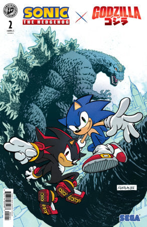 SONIC THE HEDGEHOG X GODZILLA #2 CVR B CATALAN VARIANT