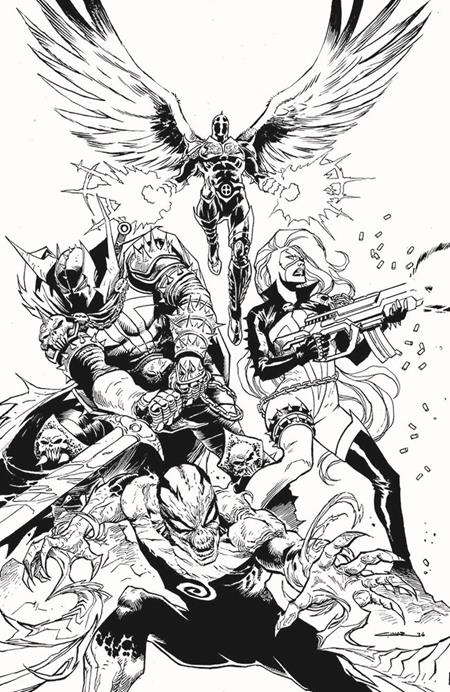 SPAWN SCORCHED #56 CVR B YILDIRAY CINAR B&W VIRGIN VARIANT