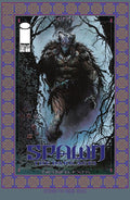 Comic book cover featuring a creature in a dark forest with 'Spawn' branding.