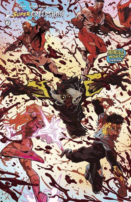 SUPER CREEPSHOW #1 (OF 5) CVR E ROSSI GIFFORD INVINCIBLE TEAM UP VARIANT