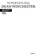 SUPERNSUPERNATURAL DEAN WINCHESTER #1 CVR F BLANK AUTHENTIX VARIANT