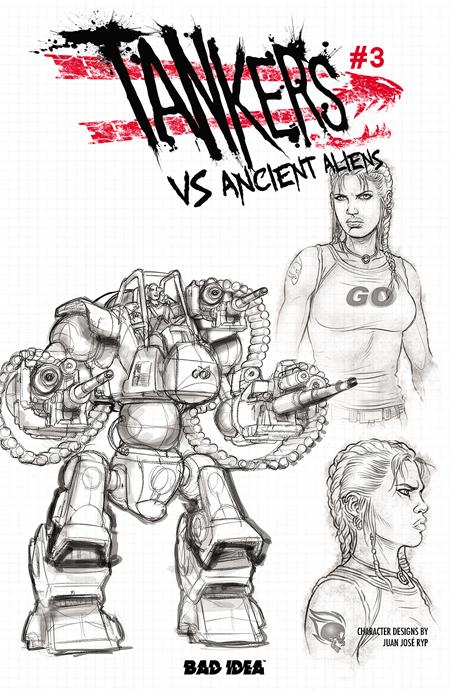 TANKERS VS ANCIENT ALIENS # 3 (OF 4) CVR C JUAN JOSE RYP DESIGN VARIANT