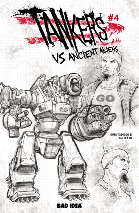 TANKERS VS ANCIENT ALIENS #4 (OF 4) CVR C JUAN JOSE RYP DESIGN VARIANT