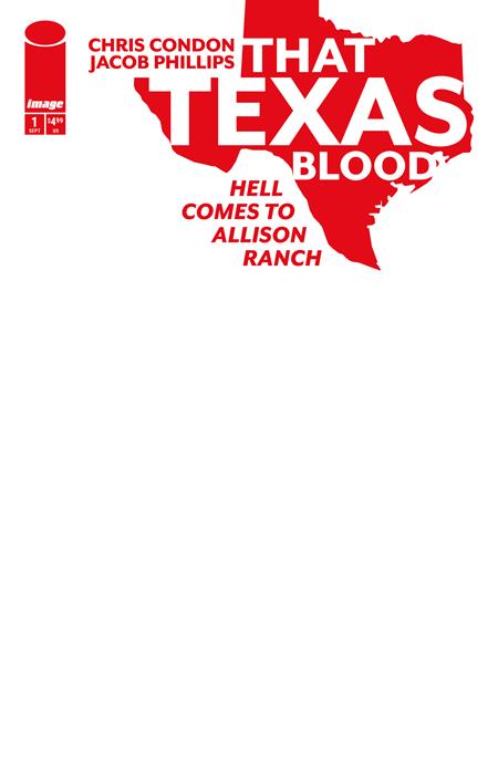 THAT TEXAS BLOOD HELL COMES TO ALLISON RANCH #1 (OF 6) CVR E BLANK SKETCH VARIANT