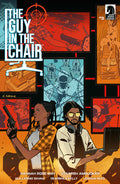 Comic book cover titled 'The Guy in the Chair' with characters and action scenes.