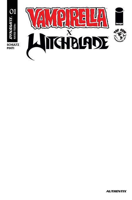 VAMPIRELLA X WITCHBLADE SPECIAL #1 (ONE SHOT) CVR F BLANK AUTHENTIX VARIANT