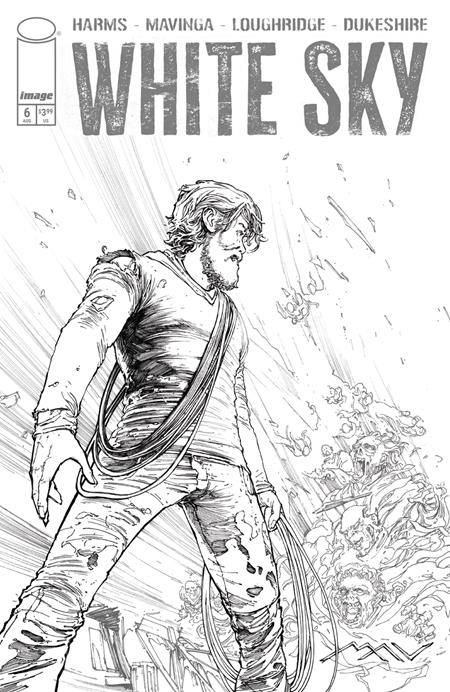 WHITE SKY #6 CVR C JP MAVINGA B&W VARIANT